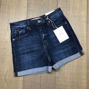 KanCan Shorts Womens Size S Blue Hazel High Rise Denim Jean Cotton NEW